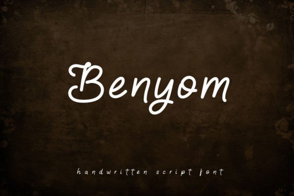 Benyom Handwritten Script Font for Creative Makers