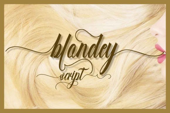 Blondey Script Font: A Handwritten Typeface for Craft Projects