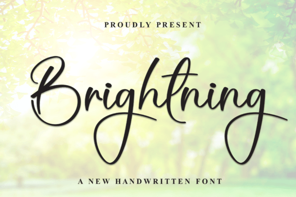 Brightning: A Handwritten Typeface for Warm and Engaging Web Design