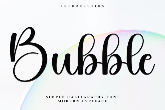 Bubble Font: A Script Handwritten Typeface for Crafters and Creative Sellers