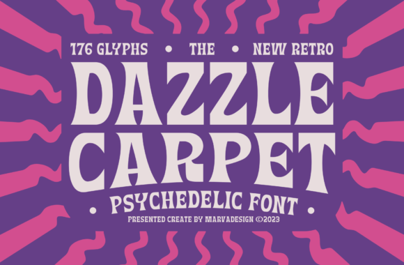 Dazzle Carpet Font Review: A Playful Serif Typeface for Creative Projects