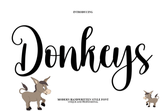 Donkeys: A Handwritten Font for Modern Typography