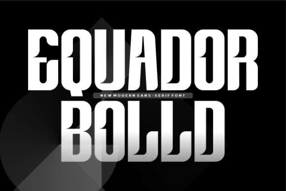 Equador Bolld Font for Modern Craft and Design Projects
