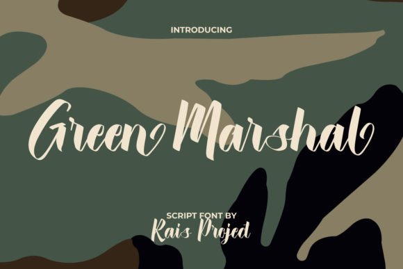 Green Marshal Font for a Polished Brand Look