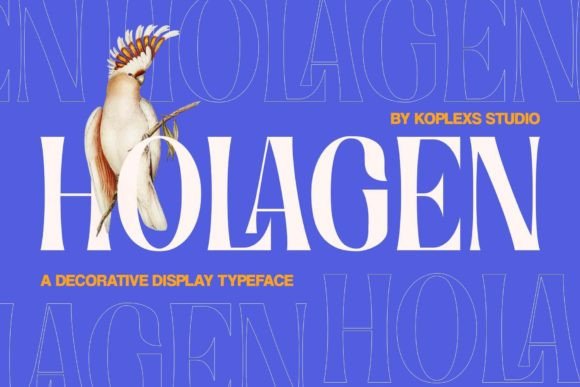 Holagen Typeface for Editorial Design