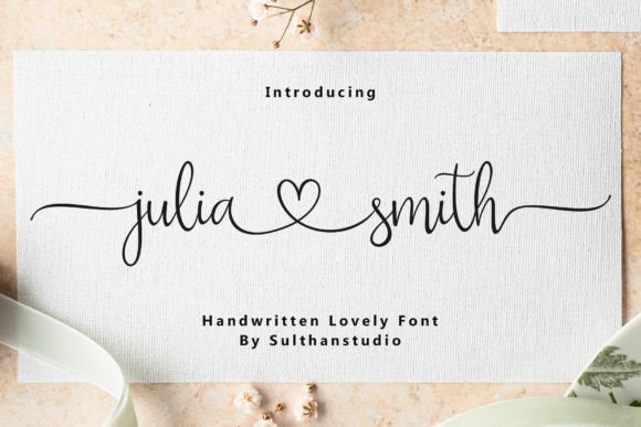 Julia Smith Font for Stylish and Elegant Design Campaigns