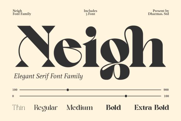 Neigh Font: A Vintage Serif for Creative Makers