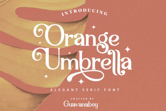 Orange Umbrella Font: A Retro Serif for Beautiful Handmade Projects