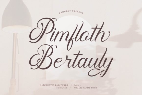 Pimfloth Bartauly: A Script Font for Modern Branding and Web Design