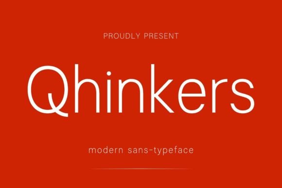 Qhinkers Font for Modern Campaign Design