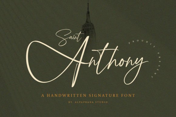 Saint Anthony Font: A Modern Handwritten Typeface for Editorial Design