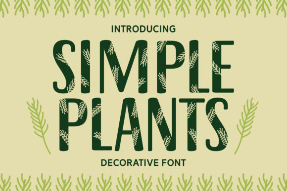 Simple Plants Font: A Nature-Inspired Typeface for Business Branding