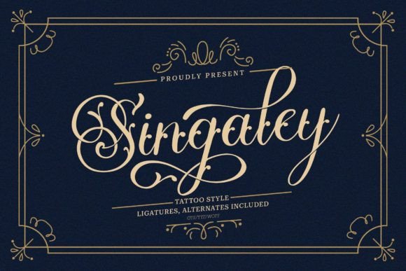 Singaley: A Blackletter Font for Editorial Design with Edge