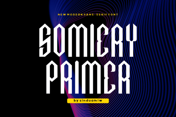 Somiery Primer: A Modern Sans Serif Font for Designers