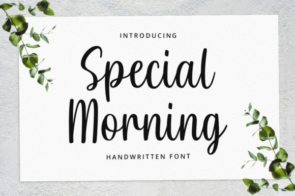 Special Morning Font for a Cozy Editorial Design