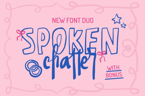 Spoken Chatter Font: A Warm Handwritten Typeface for Crafters
