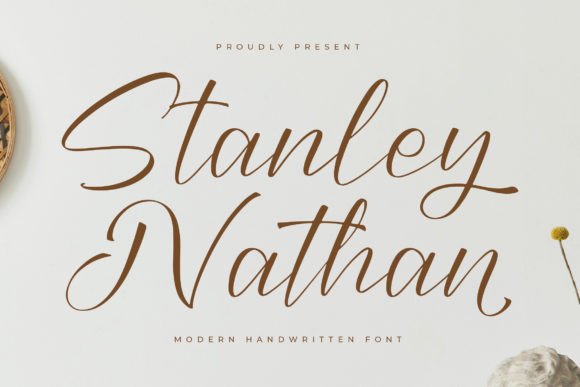 Stanley Nathan: A Luxurious Script Font for Creative Projects