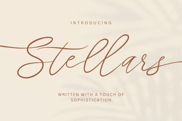 Stellars Font: A Handwritten Script for Sophisticated Editorial Design