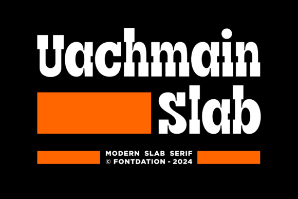 Uachmain Slab Font for Editorial Design and Branding