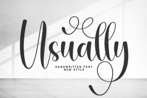 Usually: A Script Font for Timeless Typography
