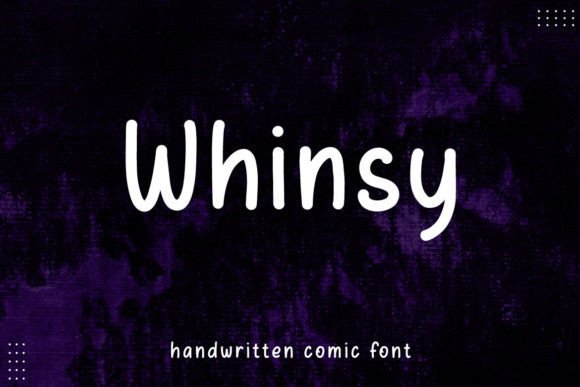 Whinsy Font: A Handwritten Script for Business Branding