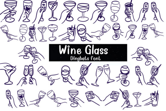 Wine Glass Font: A Playful Typeface for Creative Campaigns